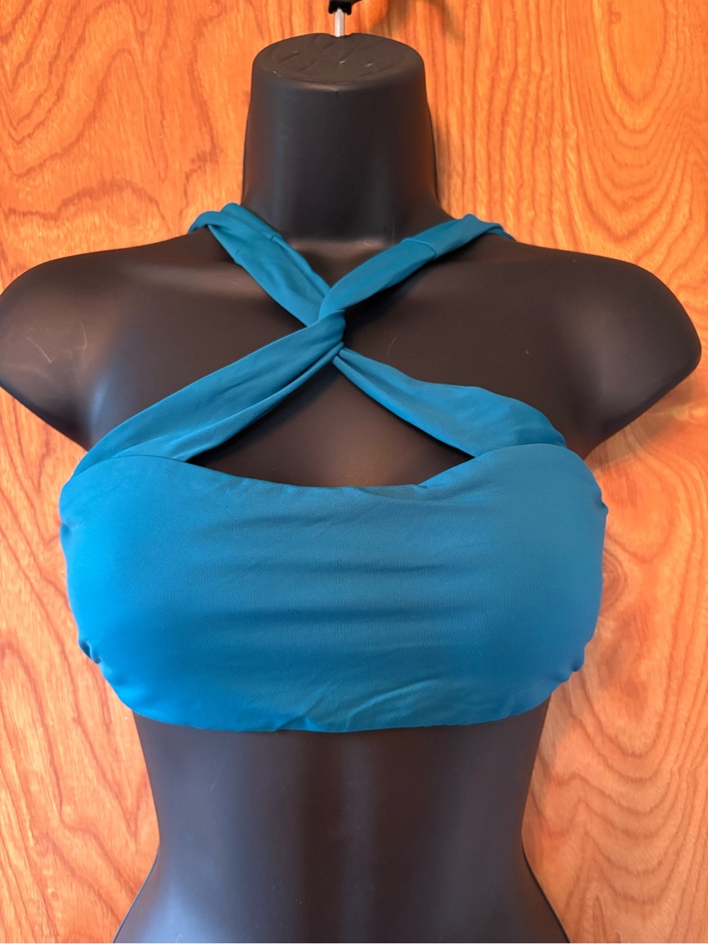 Billabong Cross-Twist Bandeau Top in Teal